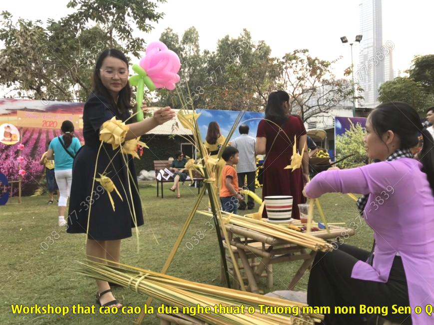 Workshop that cao cao la dua nghe thuat o Truong mam non Bong Sen o Quan 5, TpHCM